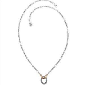James Avery Oval Changeable Charm Holder Necklace